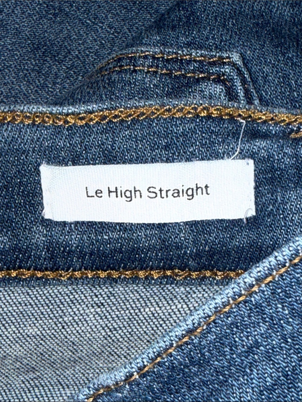 FRAME Le High Straight Jeans in Bestia Blue Wash Size 27 - Picture 5 of 6